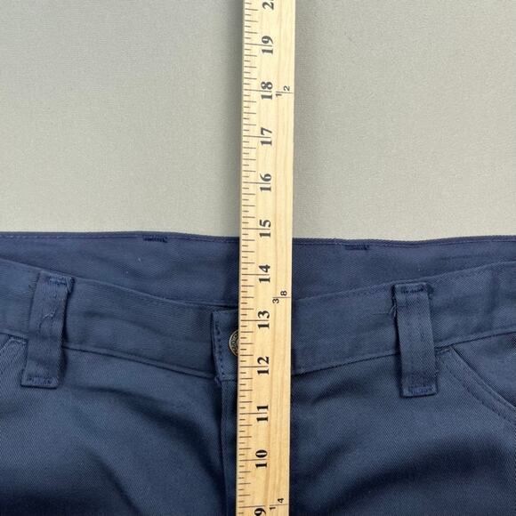 Vintage Levis Sta-Prest Pants Mens 42 Navy Blue Chino Straight Leg Slacks 80s - Picture 15 of 16